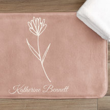 Elegante Stof Roze Eenvoudige Bloem Naam