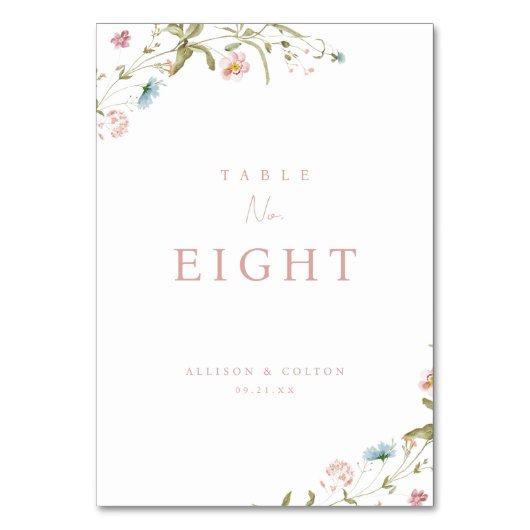 Elegante Stof Roze Wilde Bloem Rustieke Boho Bruil Kaart (Achterkant)