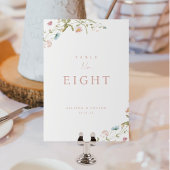 Elegante Stof Roze Wilde Bloem Rustieke Boho Bruil Kaart