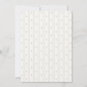 Elegante Stofblauwe Aquarel Strik Baby Jongen Doop Kaart (Achterkant)