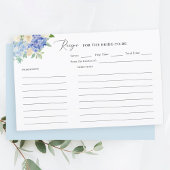 Elegante Stofblauwe Bruiloftsrecept Kaarten