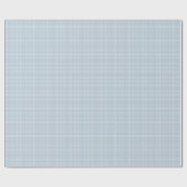 Elegante Stofblauwe Monogram Script Cadeaupapier (Vlak)