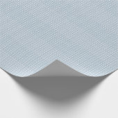 Elegante Stofblauwe Monogram Script Cadeaupapier (Hoek)