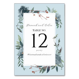 Elegante Stofblauwe Navy Botanische Tuin Kaart