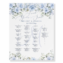 Elegante Stofblauwe Rozen Hydrangea Stoelenkaart 