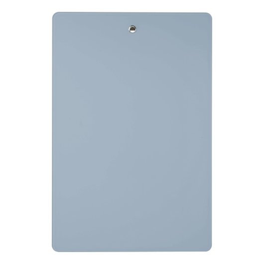 Elegante Stofblauwe Script Monogram Mini Klembord (Achterkant)