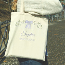 Elegante Stofblauwe Strik Naam Bruidsmeisje Voorst
