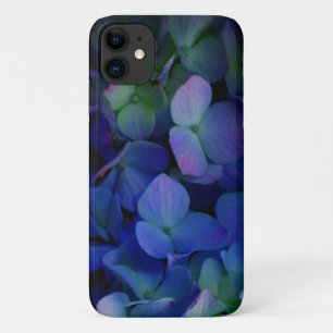 Elegante stoffige blauw paarse bloemen Case-Mate iPhone case