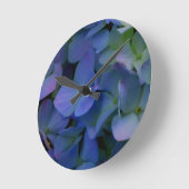 Elegante stoffige blauw paarse bloemen ronde klok (Hoek)