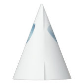 Elegante stoffige blauwe boog eerste jongen verjaa feesthoedjes (Achterkant)