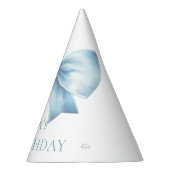 Elegante stoffige blauwe boog eerste jongen verjaa feesthoedjes (Rechts)