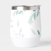 Elegante stoffige blauwe eucalyptus turquoise bloe (Links)
