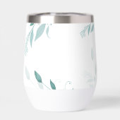 Elegante stoffige blauwe eucalyptus turquoise bloe (Achterkant)