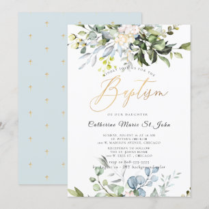 Elegante stoffige blauwe kauwgom Eucalyptus Faux G Kaart