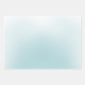 Elegante stoffige blauwe Waterverf bloemen Inpakpapier Vel (Voorkant 3)