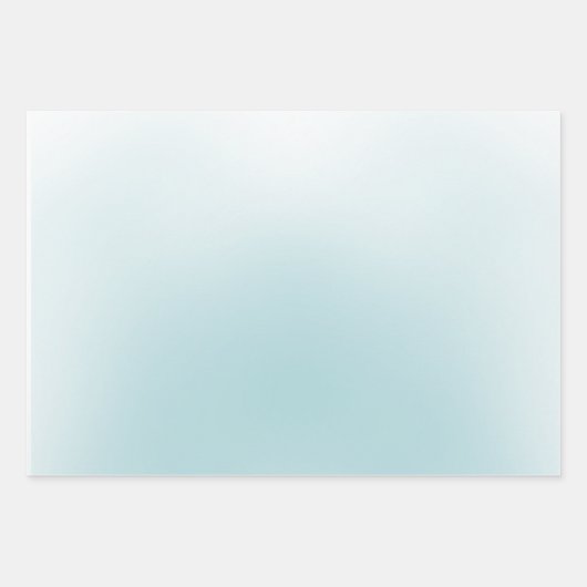 Elegante stoffige blauwe Waterverf bloemen Inpakpapier Vel (Voorkant 3)