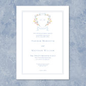 Elegante stoffige blauwe wilde bloem kam achtergro kaart