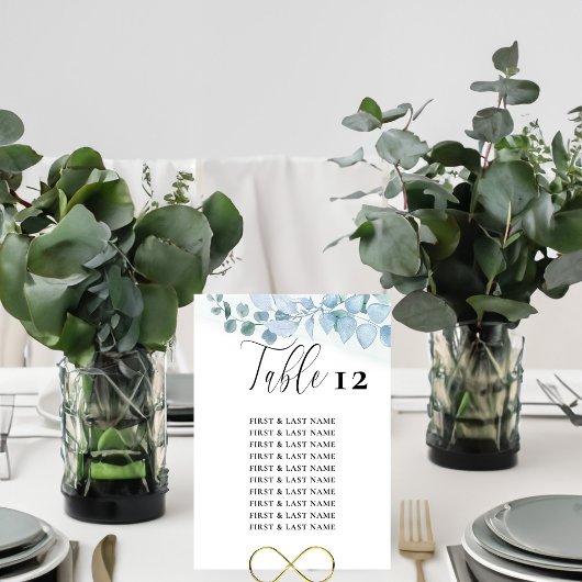 Elegante Stoffige Eucalyptus Tafel Zitje Kaart