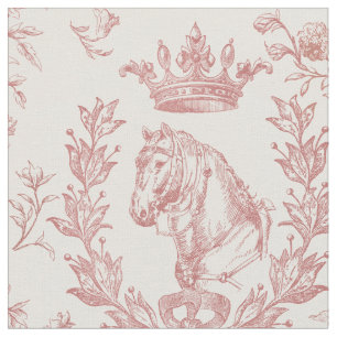 Elegante stoffige rode paardenkroon bloementoilet stof