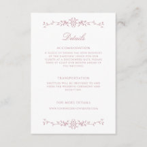 Elegante stoffige Roos lijn Art bruiloft details