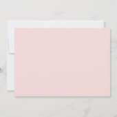 Elegante stoffige roos waterverf bloemen Doop Kaart (Achterkant)