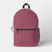 Elegante stoffige roze kussensloop bedrukte rugzak (Voorkant)