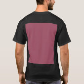 Elegante stoffige roze kussensloop t-shirt (Achterkant)