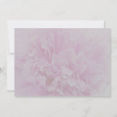 Elegante stoffige roze pioen bloemige bewaar de da kaart (Achterkant)