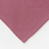 Elegante stoffige roze sierkussen fleece deken (Hoek)