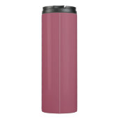 Elegante stoffige roze sierkussen thermosbeker (Achterkant)