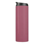 Elegante stoffige roze sierkussen thermosbeker (Geroteerd rechts)