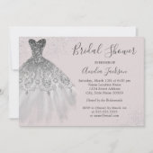 Elegante stoffige roze trouwjurk Vrijgezellenfeest Kaart (Voorkant)