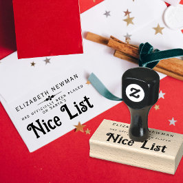 Elegante Stoute of Brave Lijst Kerstman Officieel  Rubberstempel