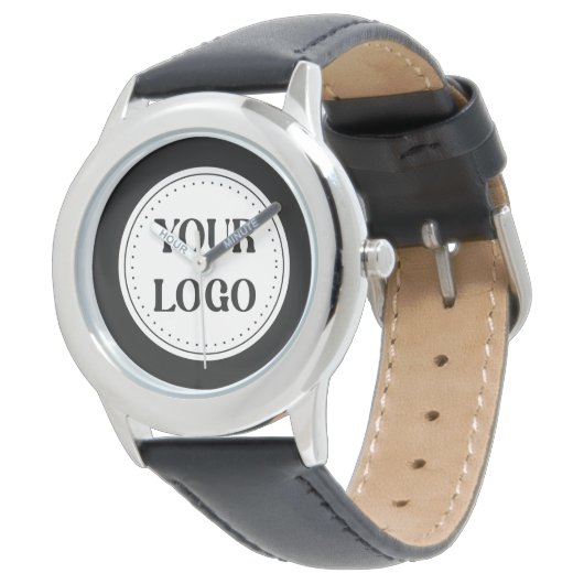 Elegante & Strakke Zwarte QR-code Horloge (Gekanteld)