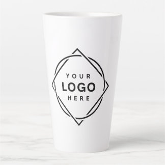 Elegante & Strakke Zwarte QR-code Latte Mok