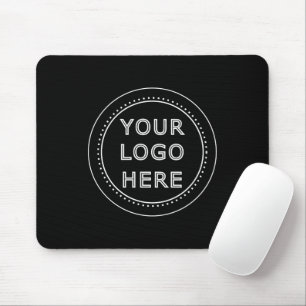 Elegante & Strakke Zwarte QR-code Muismat