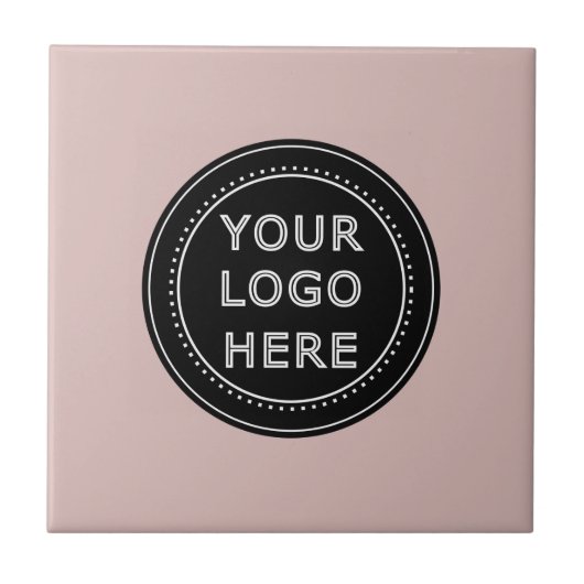 Elegante & Strakke Zwarte QR-code Tegeltje (Voorkant)