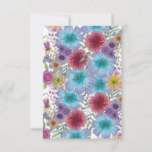 Elegante stralende Boheemse Bloemen Baby in Bloom Bedankkaart (Achterkant)