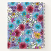 Elegante stralende Boheemse Bloemen Baby in Bloom Notitieboek (Achterkant)