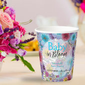 Elegante stralende Boheemse Bloemen Baby in Bloom Papieren Bekers