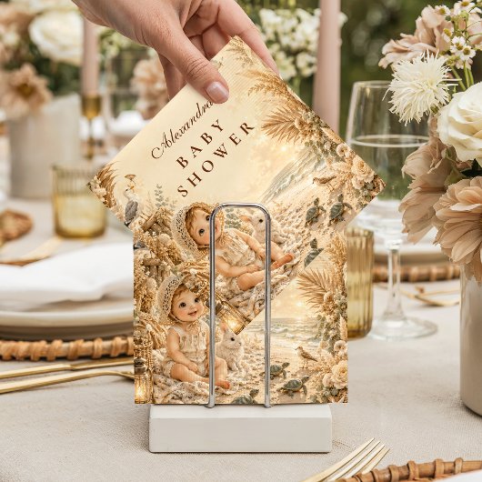 Elegante strand boho baby shower servet