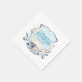 Elegante strand bruiloft Crest Coastal Chic Servet (Hoek)