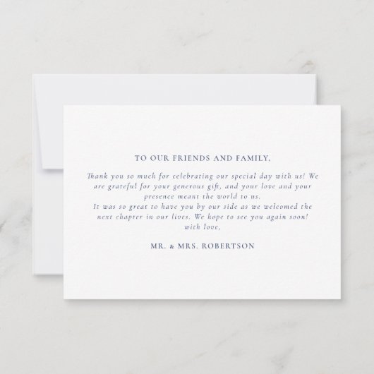 Elegante strand bruiloft monogram crest bedankkaart (Achterkant)