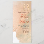 Elegante strand bruiloft programma's (Voorkant)