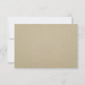 Elegante strand bruiloft RSVP kaart (Achterkant)