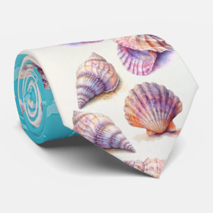 Elegante strand bruiloft zeeschelpen parels nautis stropdas