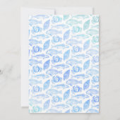 Elegante strand- of kustresort speciale gebeurteni kaart (Achterkant)