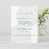 Elegante strand waterverf tropische zanddollar kaart (Staand voorkant)