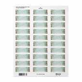 Elegante Strand Zeester en Parels Bruidsdouche Etiket (Full Sheet)
