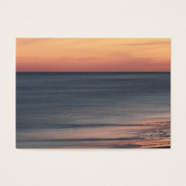 Elegante strand zonsondergang Blank Visitekaartjes (Voorkant)